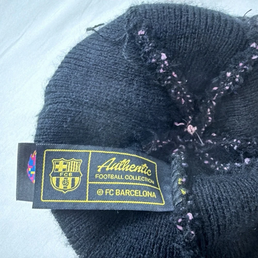 FANINK FC BARCELONA UNISEX ADULT KNIT BEANIE HAT OSFM Warm Winter Beanie Hat Cap